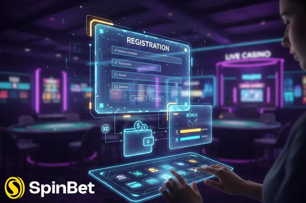 SpinBet Live Casino Registration
