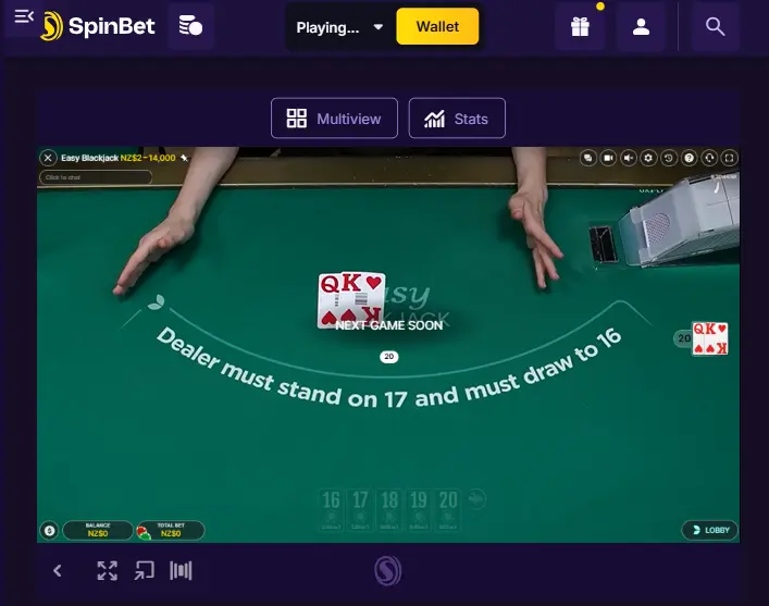 spinbet casino games