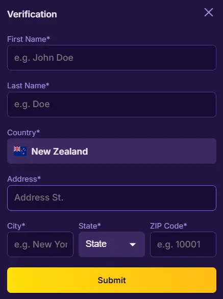 spinbet verification